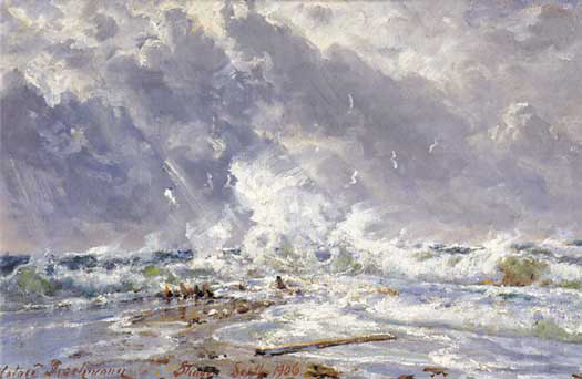 Havet i oprør. Skagens Gren af Holger Drachmann Havet i oprør. Skagens Gren af Holger Drachmann